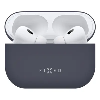 Ultratenké silikonové pouzdro FIXED Silky pro Apple AirPods Pro 2, modrá