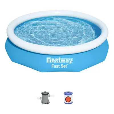 BESTWAY - Nadzemní bazén kruhový x cm + kartušová filtrace