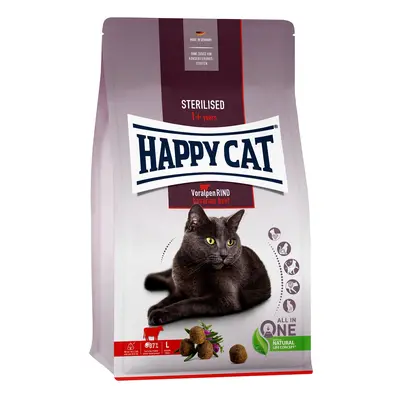 Happy Cat Supreme Fit & Well Adult Sterilised - Hovězí 10 kg