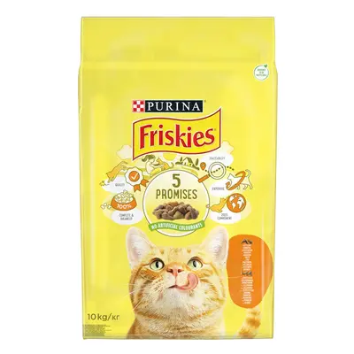 Friskies granule pro kočky - s kuřecím a přidanou zeleninou 2 x 10 kg