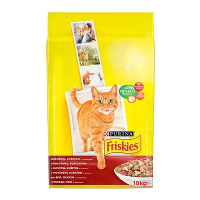 Friskies granule pro kočky - s hovězím, kuřecím a zeleninou 10 kg