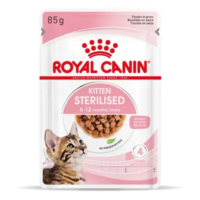 Royal Canin Kitten Sterilised - vlhké krmivo pro sterilizovaná koťata 12 x 85 g