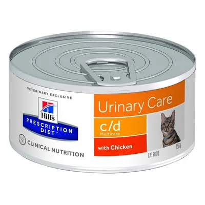 Hill's Prescription Diet c/d Multicare Urinary Care krmivo pro kočky - konzerva 156 g