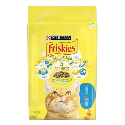 Friskies granule pro kočky - s lososem a přidanou zeleninou 2 x 10 kg