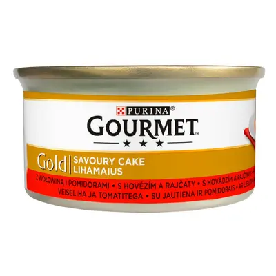 Gourmet Gold konzervy s hovězím masem a rajčaty 85 g