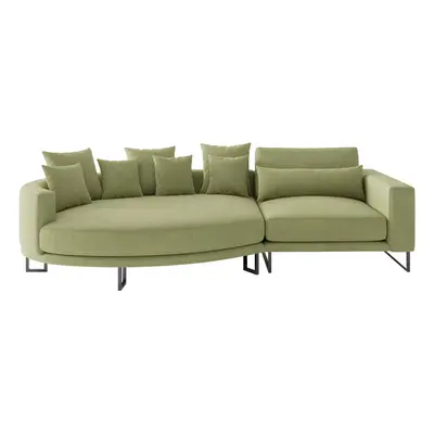 Livetastic POHOVKA BIG SOFA, textil, olivově zelená