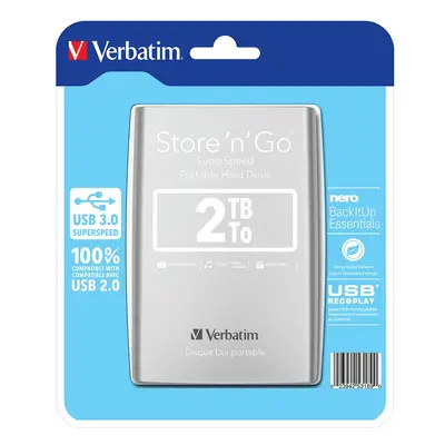 Verbatim externí paměťový disk Store'n'go 2Tb Silver (53189)