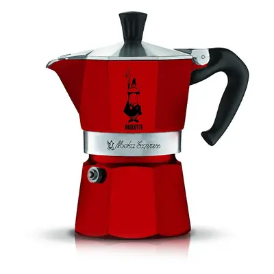 Bialetti Moka Express 3 šálky červená