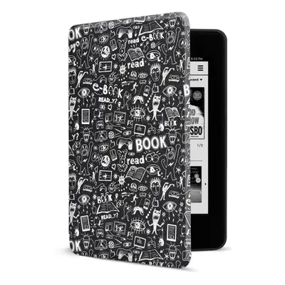 Connect It pouzdro pro Amazon New Kindle Paperwhite 4 (2018), černé Doodle (CEB-1043-BK)