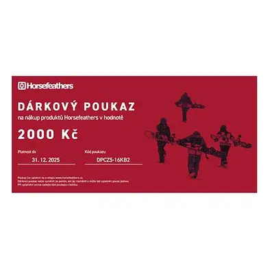 HORSEFEATHERS Online dárkový poukaz 2000 Kč