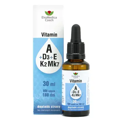 Vitamín A+d3+e+k2 Mk7 30ml Ekomedica