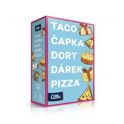 Taco, čapka, dort, dárek, pizza Albi