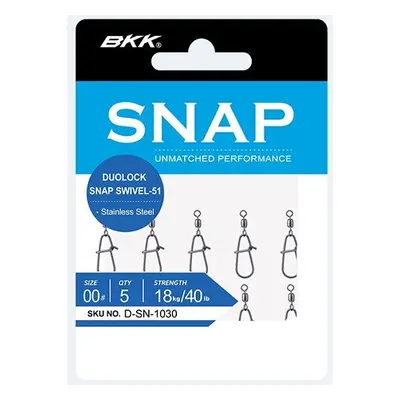 BKK Karabinka s obratlíkem Duolock Snap Swivel-51 5ks