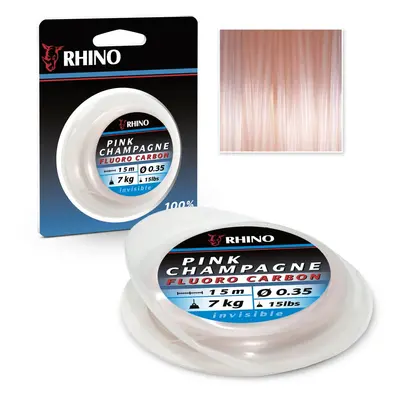 Rhino Fluorocarbon Pink Champagne Růžový 15m Nosnost: 7kg, Průměr: 0,35mm