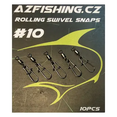 AzFishing Karabinka s obratlíkem Rolling Swivel Snaps