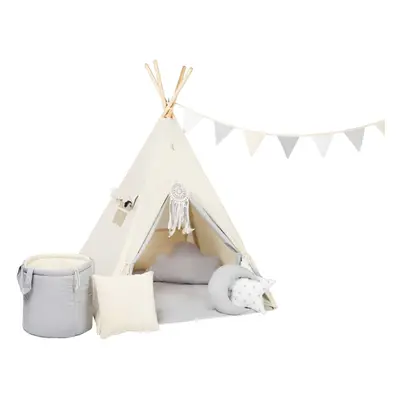 Teepee stan set pro děti béžový varianta: luxury