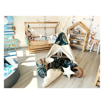 ELIS DESIGN Set teepee stan Opičky varianta: luxury