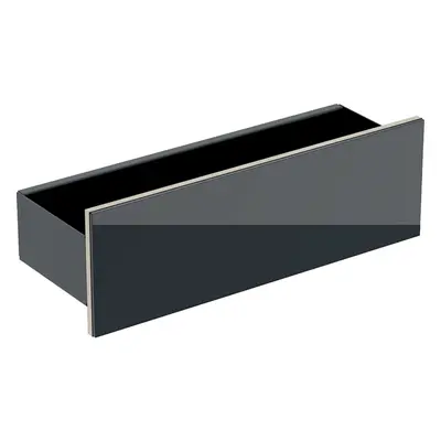 Geberit Acanto - Nástěnná polička 450x148 mm, černá 500.617.16.1