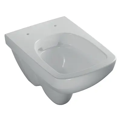 GEBERIT Selnova Compact - Závěsné WC s hlubokým splachováním, hranatý design, Rimfree 500.280.01