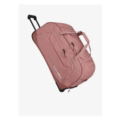 Růžová cestovní taška Travelite Kick Off Wheeled Duffle Rosé