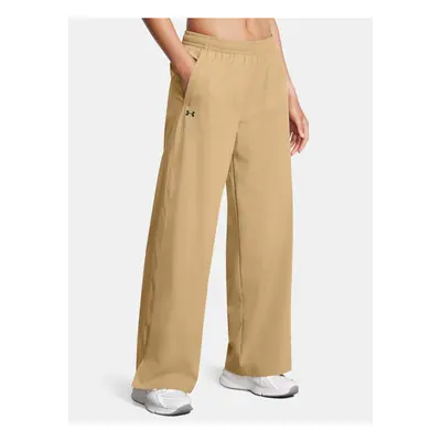 Sportovní kalhoty Under Armour UA Rival Wide Leg Pant-BRN