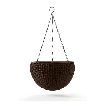 Závěsný květináč KETER Hanging Sphere - Dark Brown