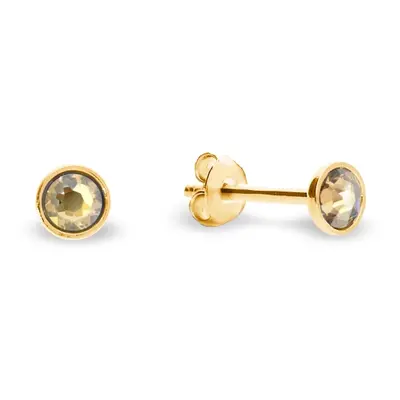 Náušnice zlaté se Swarovski Elements Pinpoint Studs KG2038SS10GS Golden Shadow