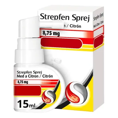 STREPFEN 8,75 mg, Sprej, Med a Citron ml