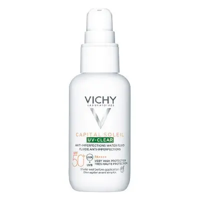 VICHY Capital Soleil UV-CLEAR fluid SPF 50+ na ochranu proti slunečnímu záření a nedokonalostem 