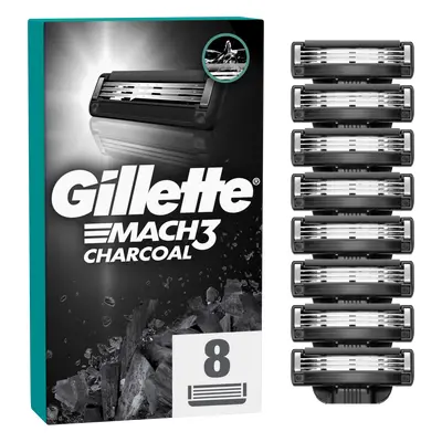 GILLETTE Mach3 Charcoal Náhradní hlavice do holicího strojku pro muže ks