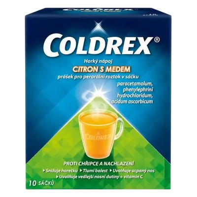 COLDREX Horký nápoj s citronem a medem sáčků