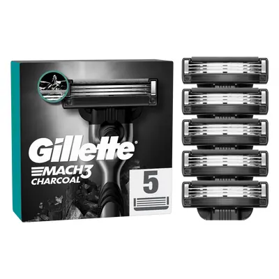 GILLETTE Mach3 Charcoal Náhradní hlavice do holicího strojku pro muže ks