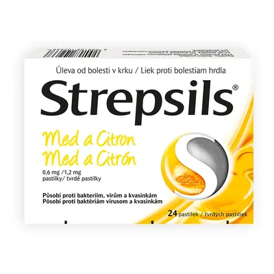 STREPSILS Med a Citron 0.6mg/1.2mg pastilek