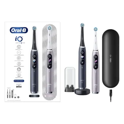 ORAL-B Elektrický zubní kartáček iO9 Series Duo Pack Black/Rose Extra Handle ks