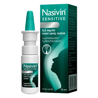 NASIVIN ® Sensitive 0,5 mg/ml nosní sprej, roztok ml