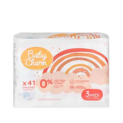 Dětské pleny Super Dry Flex Midi 4-9 kg BabyCharm 41ks