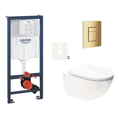 Závěsný wc set do lehkých stěn / předstěnová montáž Swiss Aqua Technologies Infinitio SIKOGRSIN1