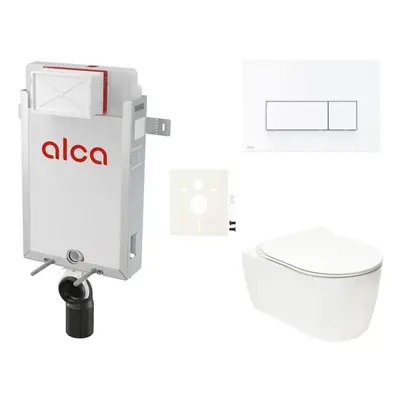 Cenově zvýhodněný závěsný WC set Alca k zazdění + WC Glacera Alfa SIKOAA7