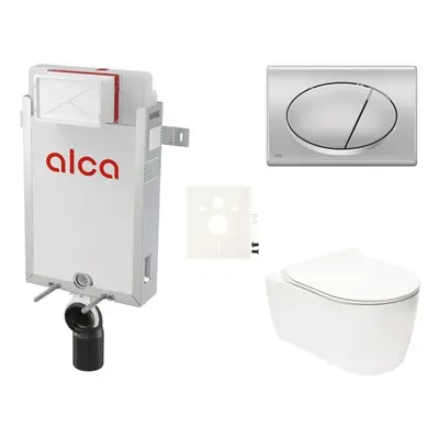 Cenově zvýhodněný závěsný WC set Alca k zazdění + WC Glacera Alfa SIKOAA3