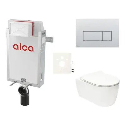 Cenově zvýhodněný závěsný WC set Alca k zazdění + WC Glacera Alfa SIKOAA9