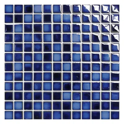 Keramická mozaika Premium Mosaic deep blue 30x30 cm lesk MOSBH23DBLL