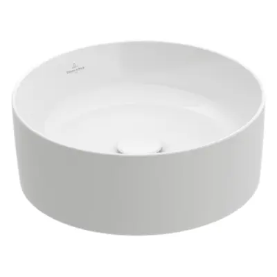 Villeroy & Boch Collaro umyvadlo na desku 40x40 cm alpská bílá bez otvoru na baterii 4A1840R1