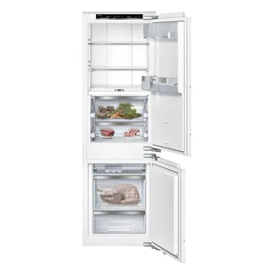 Vestavná lednice Siemens s mrazákem dole 177,2 x 55,8 cm ploché panty s jemným dovíráním KI86FPD