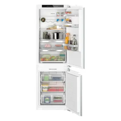 Vestavná lednice Siemens s mrazákem dole 177,2 x 55,8 cm ploché panty s jemným dovíráním KI86NAD
