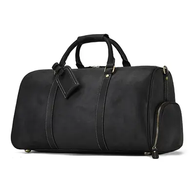 Vintážní kožená taška 52cm cestovní weekend bag