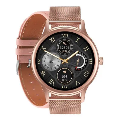 Dámské chytré hodinky SMARTWATCH PACIFIC 18-1 - NÁRAMEK + PASEK: Rosegold (sy015a)