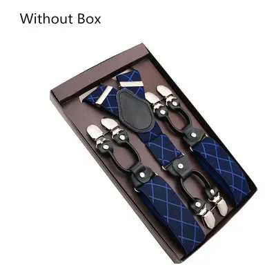 Pánské kožené šle – klipů, vintage styl pro kalhoty Barva (Varianta):