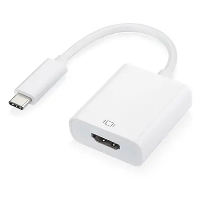 Adaptér USB C (samec) na HDMI 4K (samice) audio video 25cm bílý