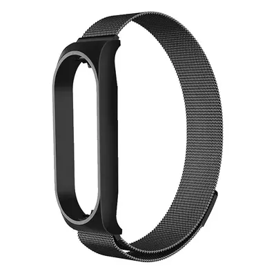 Hodinky Xiaomi Mi Band 5, Mi Band 6, Mi Band 6 NFC náhradní náramek Metal Milán černý