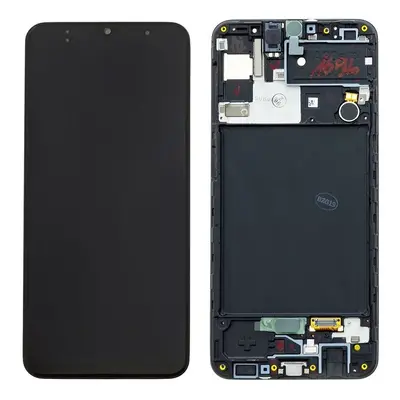 LCD display Samsung A307 Galaxy A30s + dotyk. folie Service Pack Original černý